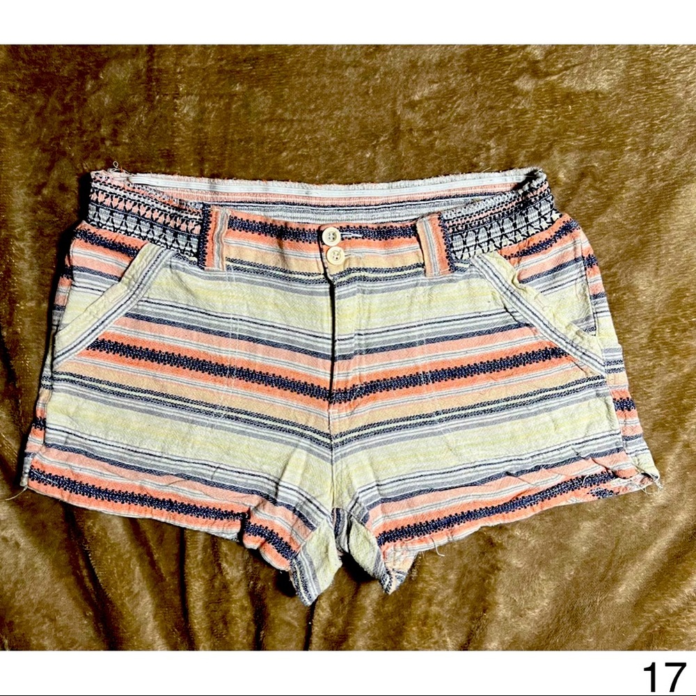 Maurices Multicolored Striped Shorts (M)